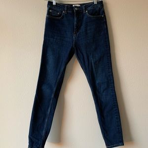 Zara Women’s Blue Denim Skinny Jeans - Size 6